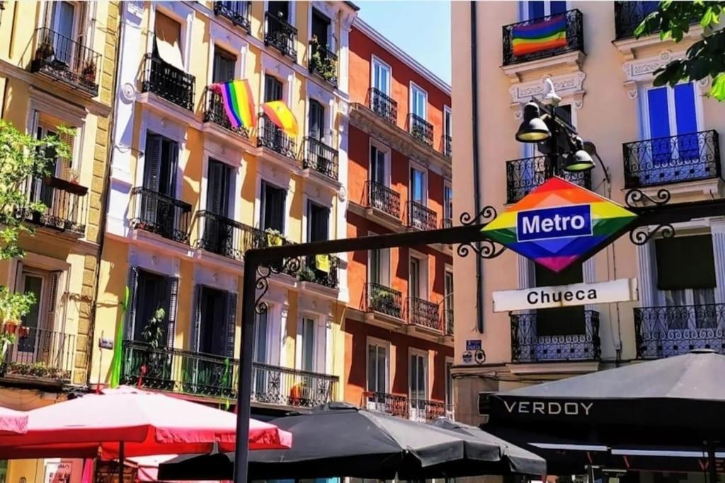 Cozy Apt 1Hab Para 4Pax En La Plaza De Chueca Madrid Ngoại thất bức ảnh